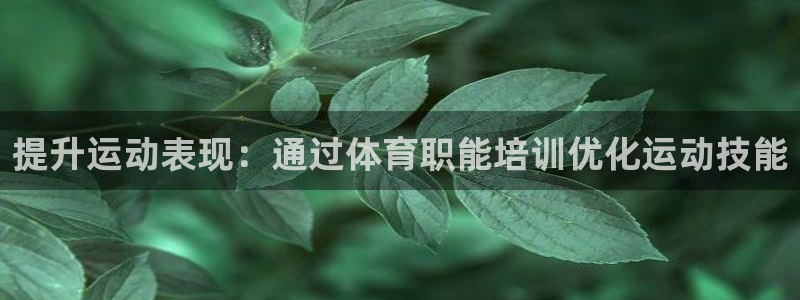 富联官方网站入口下载安装：提升运动表现：通过体育职能